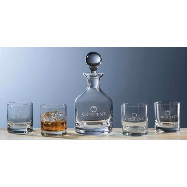 Classic Whiskey Decanter Set, 5-Piece