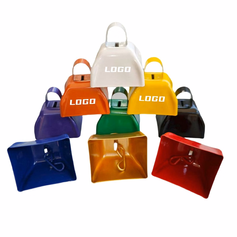 3" Multicolor Metal Cow Bell