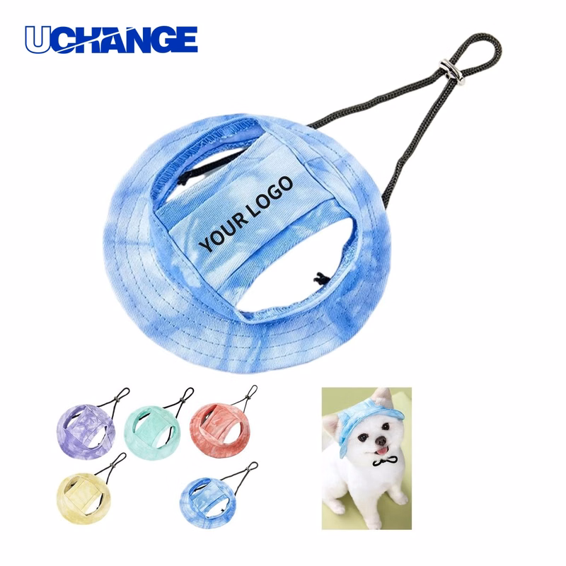 Outdoor Pet Hat Headwear with UV Shield and Strap