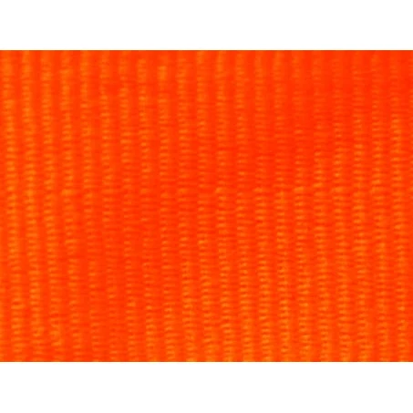 Solid Neon Orange "V" Neck Ribbon with Clip, 7/8" wide 1