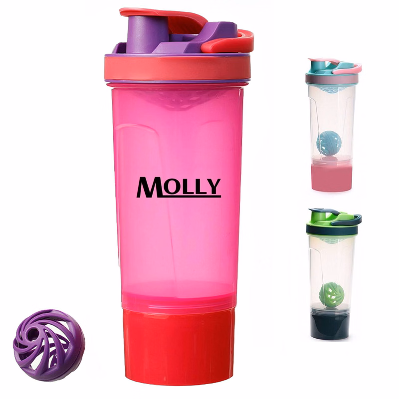 24oz Multifunction Protein Shake Bottle w/ Mixing Ball