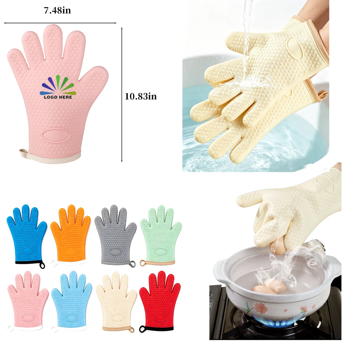 Silicone Anti-Scald Oven Mitts 1