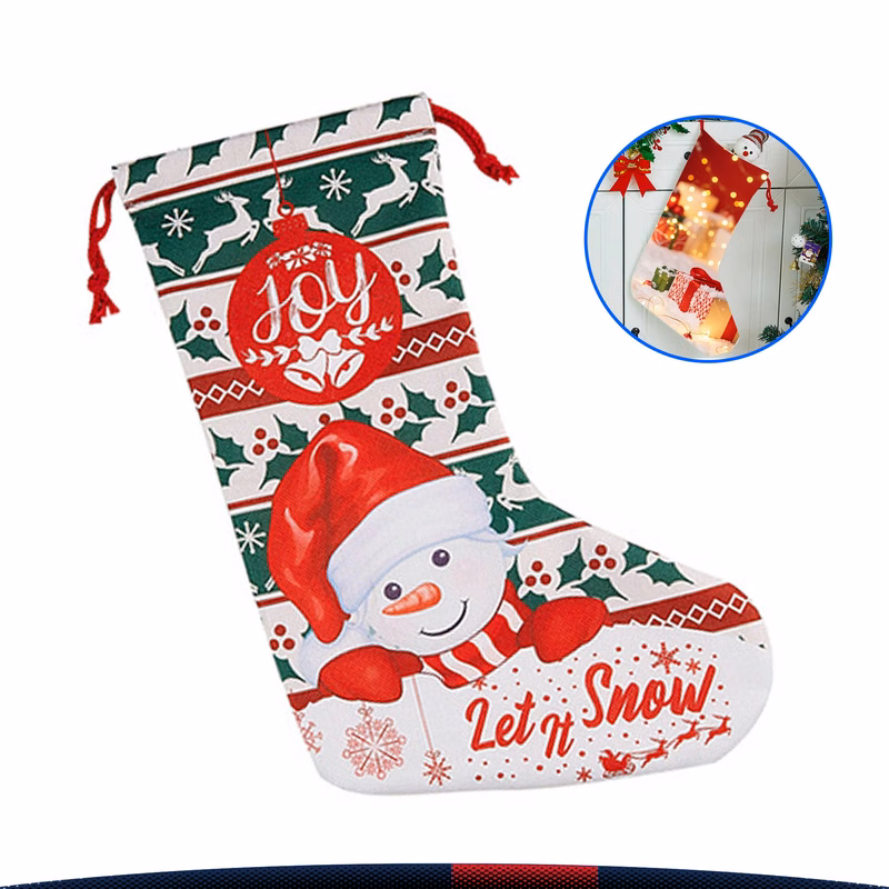 Drawstring Christmas Stocking