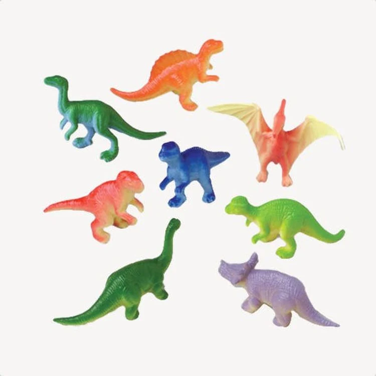 Mini Plastic Dinosaurs - 12 Pack 2.5" 1