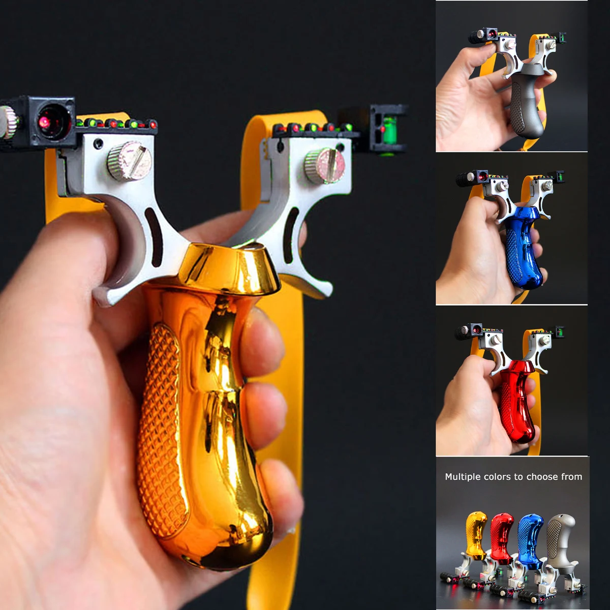 Twin Wire Resin 98K Portable Slingshot With Infrared Laser Light 1