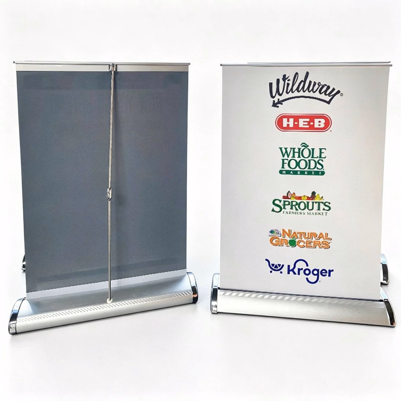 Imprinted Retractable Tabletop Banners (A3)