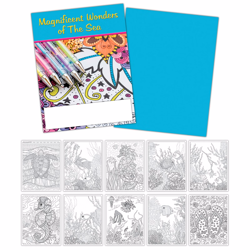 Activity/Coloring Book - 8.5x11 - (12 Pages)