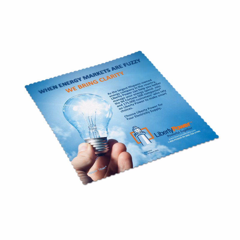 Full-Color Ultra Opper Fiber Cleaning Cloth (5"x 5")