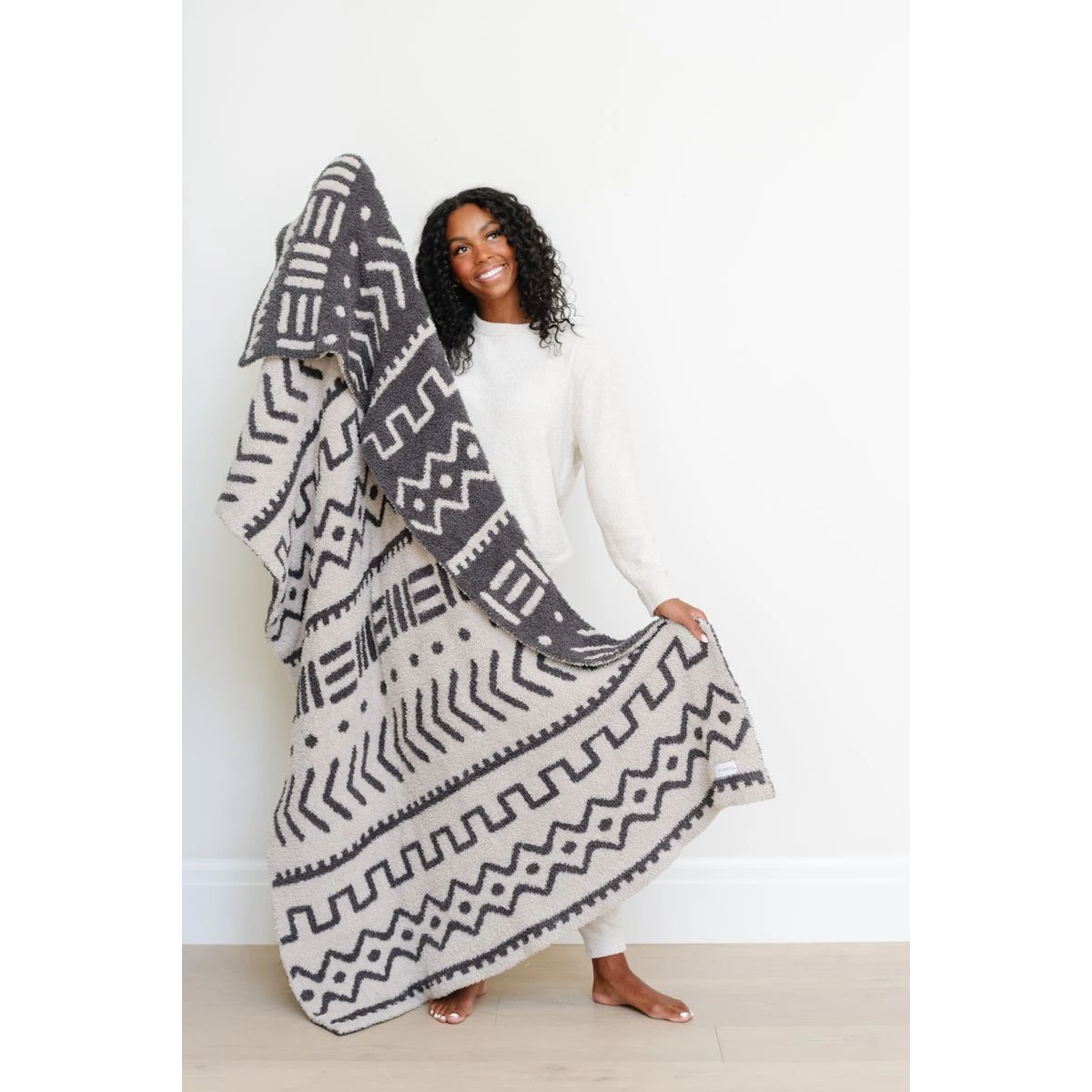 Double Layered Bamboni Mudcloth-X L Luxury Blanket (60x80) 1