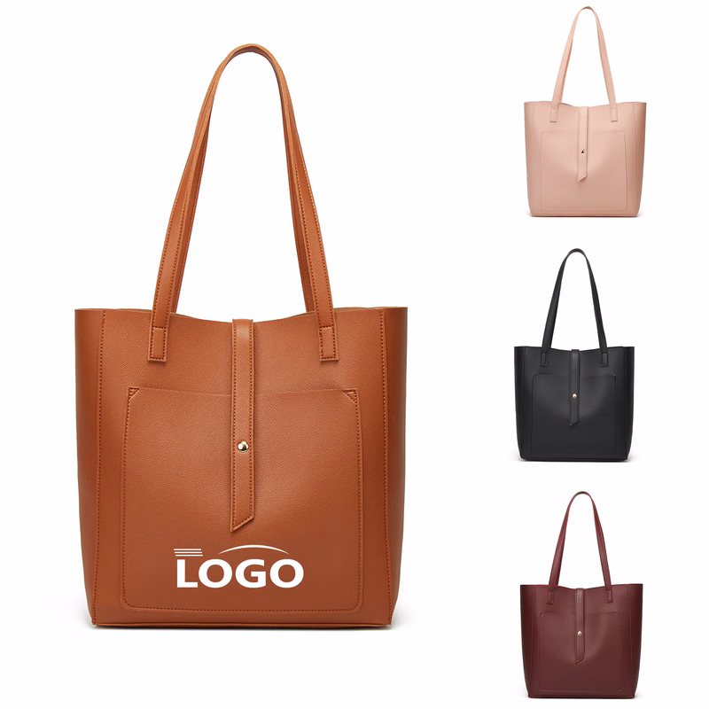 Large-Capacity PU Tote Bag with Stylish Design
