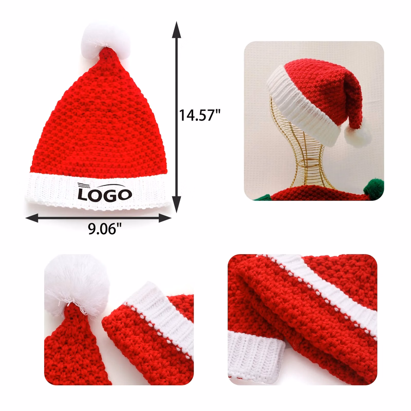 MOQ 50 PCS Christmas knitted Hat