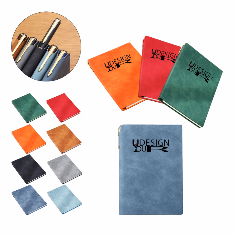 A5 Soft Leather-Bound Multi-Purpose Notebook