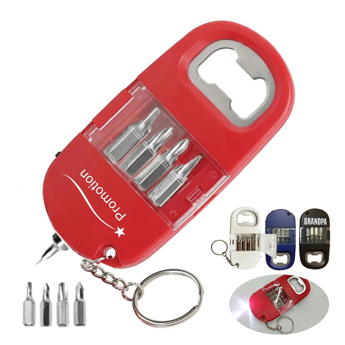 Mini Tool Kit With Bottle Opener Keychain 1