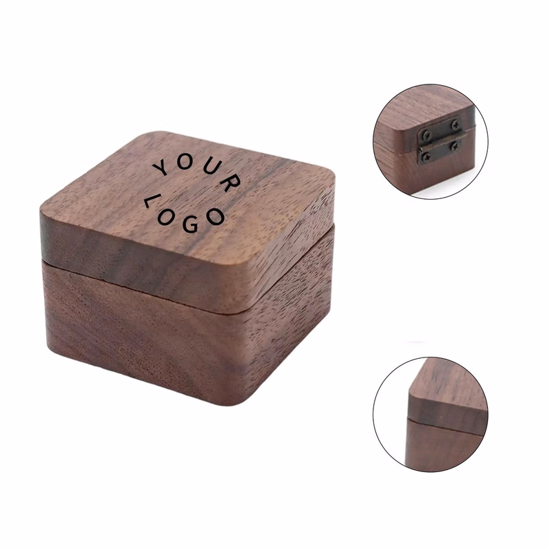 Compact Wood Guitar Pick Box for Music Accessories