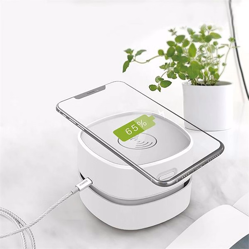 Wireless Phone Charging Desk Vacuum Cleaner