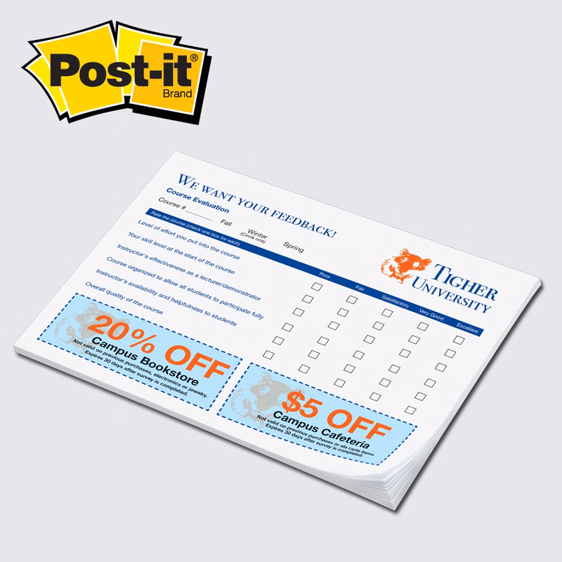 Post-it® Custom Printed Notes Full Color Program - 6 x 8