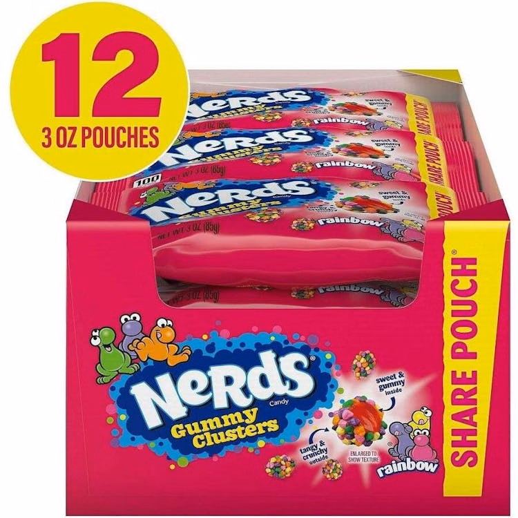 Nerds Gummy Clusters - Rainbow 12 Pack
