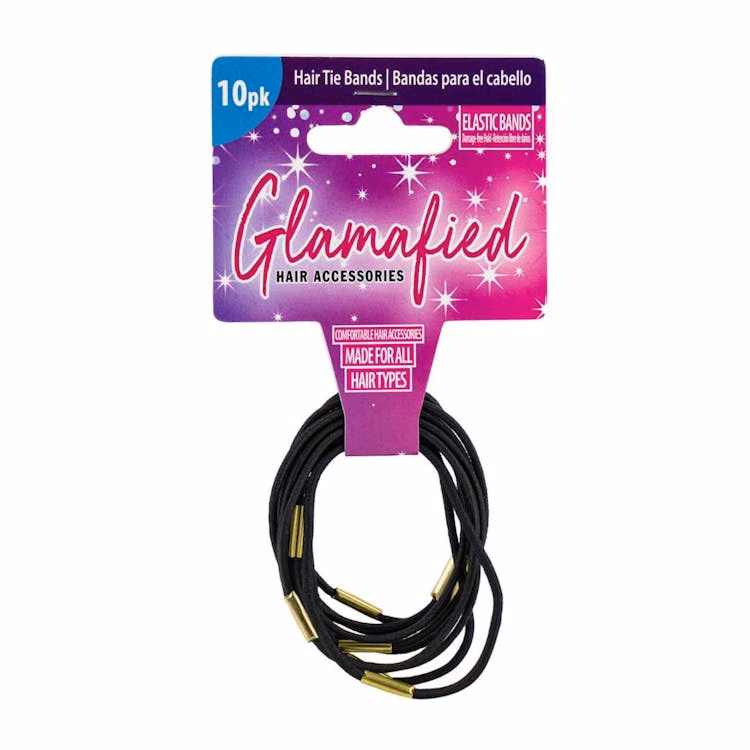 Elastic Hair Ties - 2 Inch Black