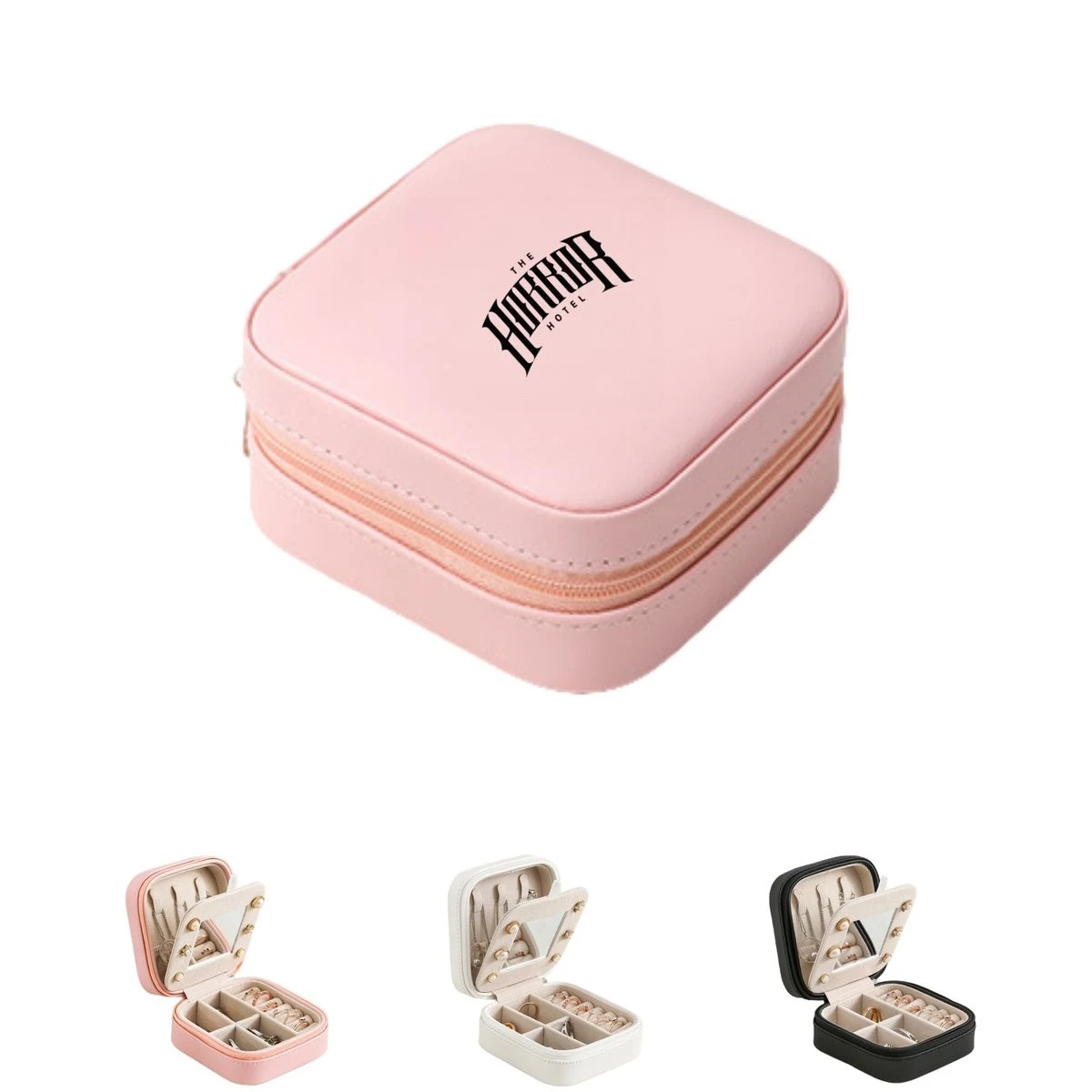 Portable Travel Jewelry Case with Mirror 1