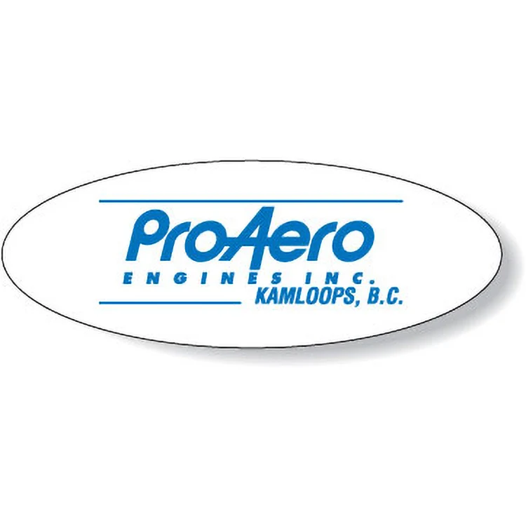 White Matte Flexo Printed Stock Oval Roll Labels (1.5"x4") 1