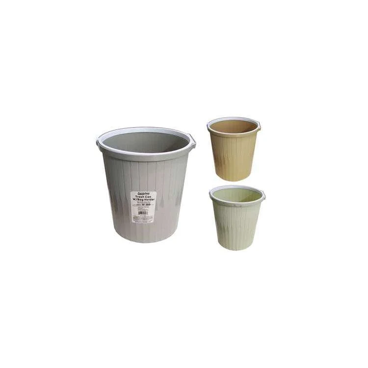 Trash Cans with Bag Holders - Assorted Colors 1