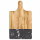 Black Marble and Wood Cutting Board