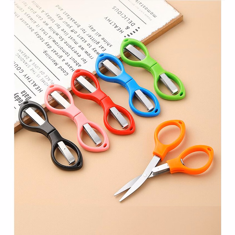 Safe Portable Folding Mini Scissor Anti Rust Keychain Cutter