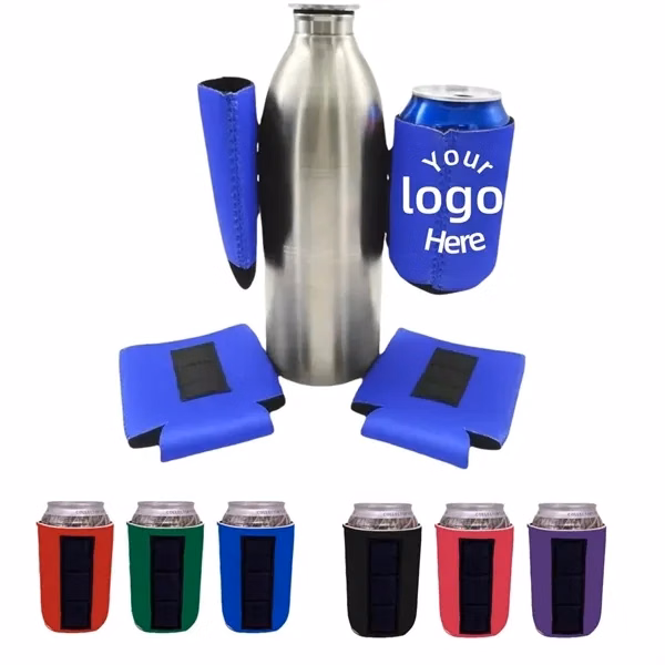 Custom Neoprene 16 oz Magnetic Can Cooler — Stainless Steel Beverage Insulator