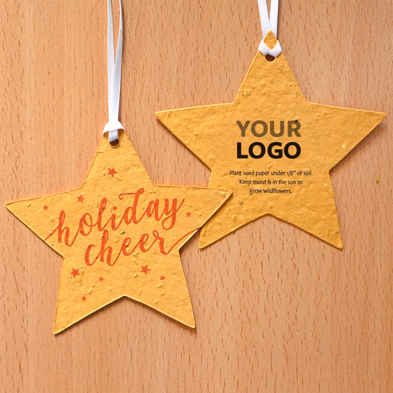 Marigold Cheer Plantable Star Ornaments