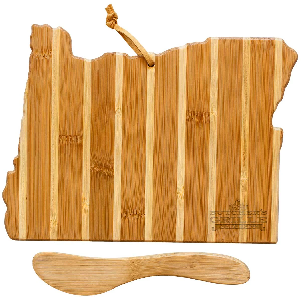 Oregon Charcuterie Board with Spreader Knife Gift Set 1