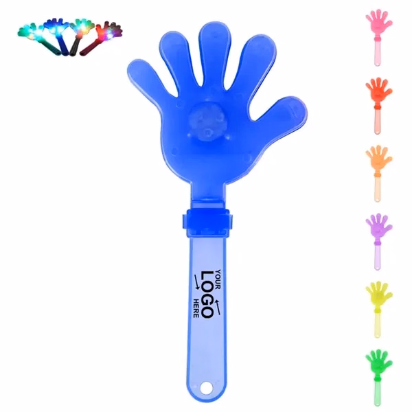 Custom Glowing Hand Clapper with Three LED Lights & Sound — Trade Show & Sports Event Giveaway