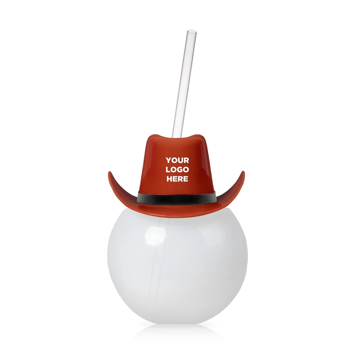 20oz Tumbler Ball Cup with Straw and Brown Hat(hat not assembled) 1