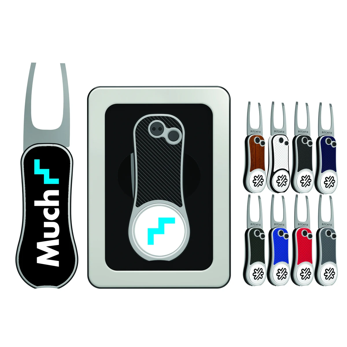 Pitchfix XL Golf Divot Tool in Window Tin 1