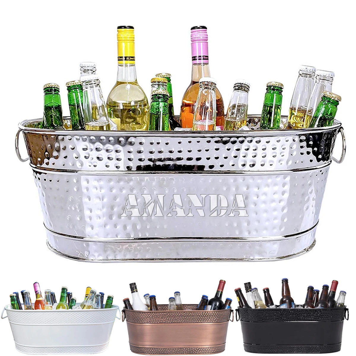 370 Oz Party Stainless Steel Ice Bucket 1