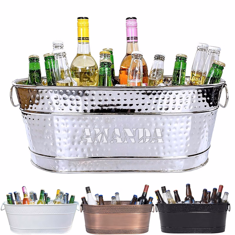 370 Oz Party Stainless Steel Ice Bucket