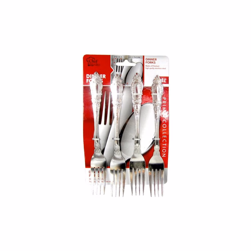 Stainless Steel Dinner Fork Sets 4 Pack