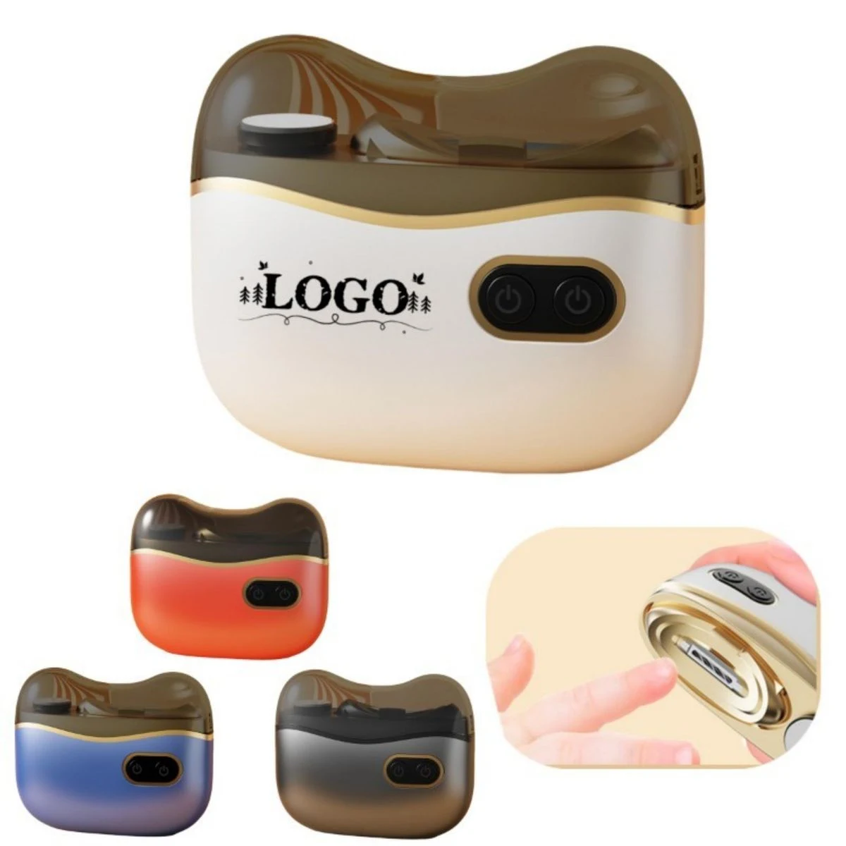 Type-C Rechargeable Electric Nail Clipper With LED Light And Debris Storage 1