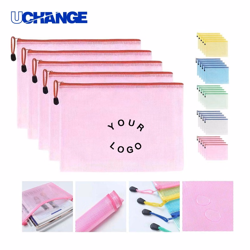 PVC Zipper Document Bag A4 Organizer