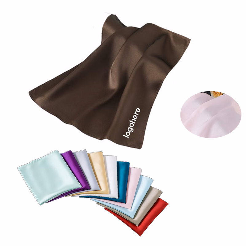 Classic White Silk Pocket Square