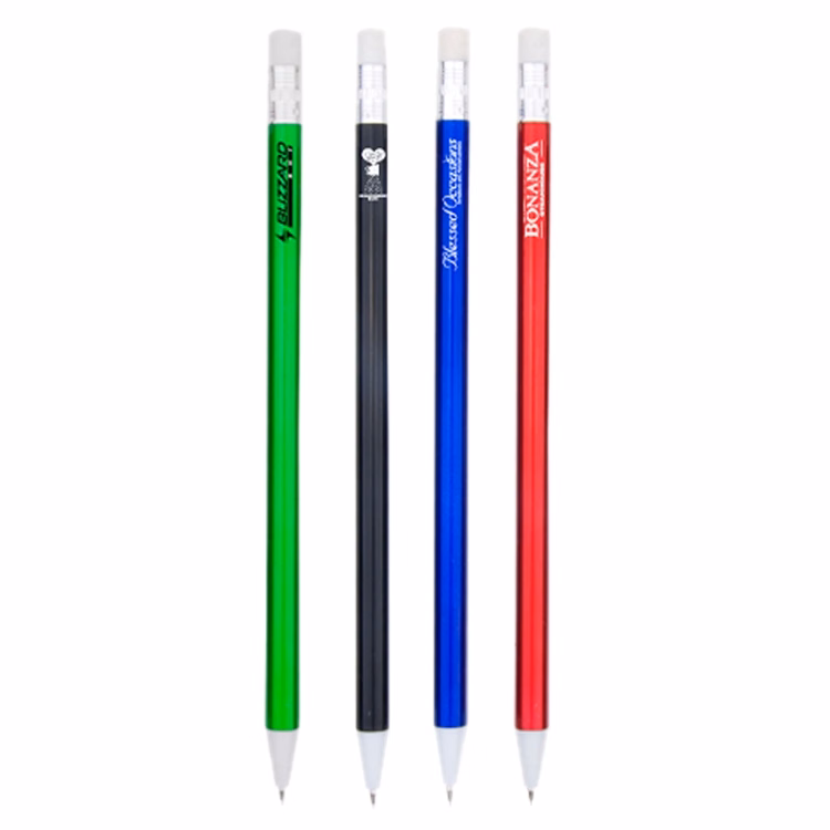 Round click action mechanical pencil 