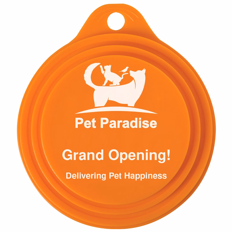 Orange Pet Canned Food Lid (3.375" x 0.5")