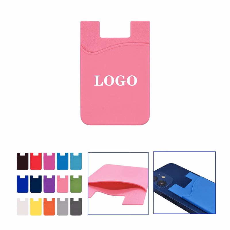 MOQ 10 pcs Soft Silicone Card Pouch