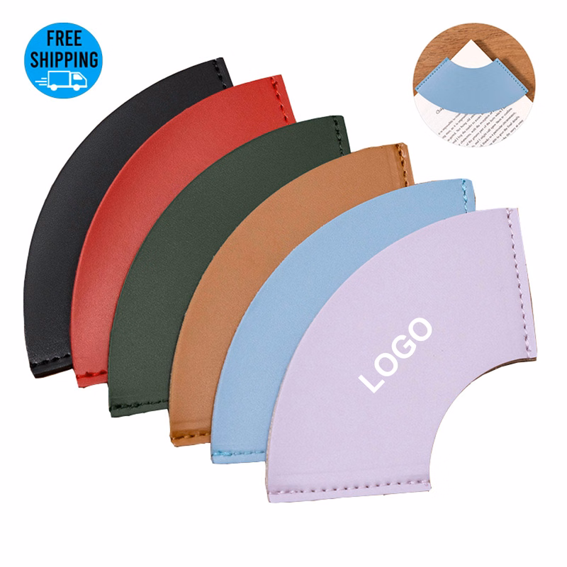Leather Sector Shaped Bookmark