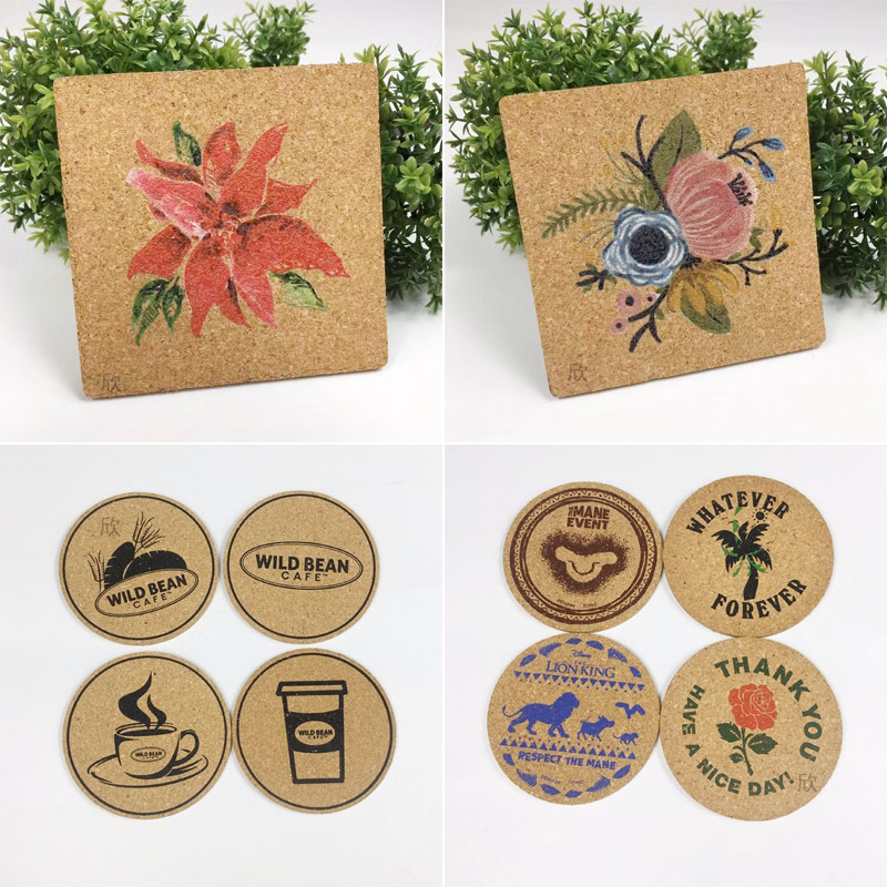 Round Cork Beverage Coaster