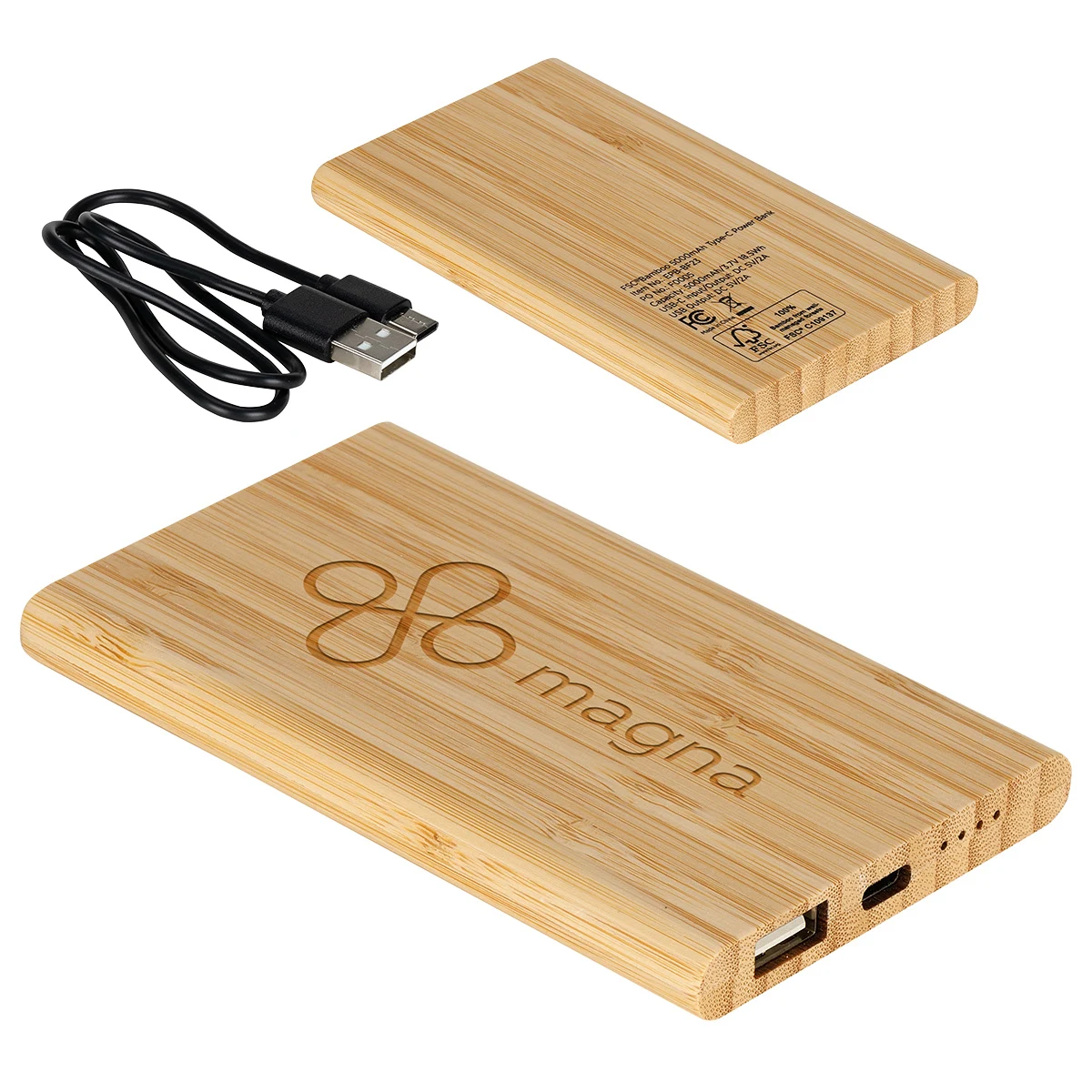 Bamboo 5000mAh Type-C Power Bank 1