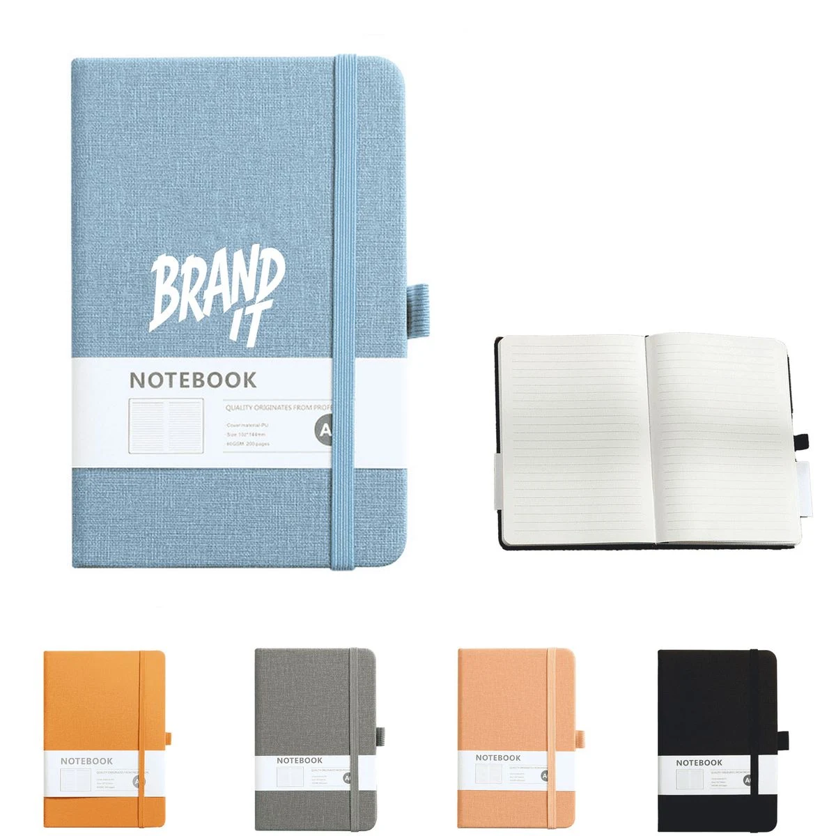 PU Leather Notebook w/Strap 1