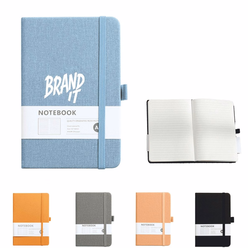 PU Leather Notebook w/Strap