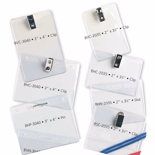 Badge Holder w/Clip (3"x4" Horizontal)