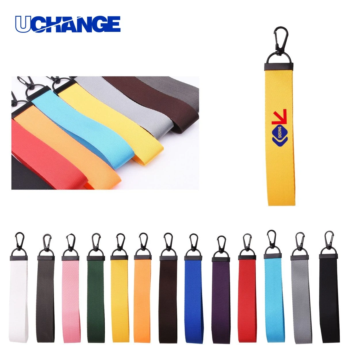 Nylon Ribbon Promotional Keychain 1