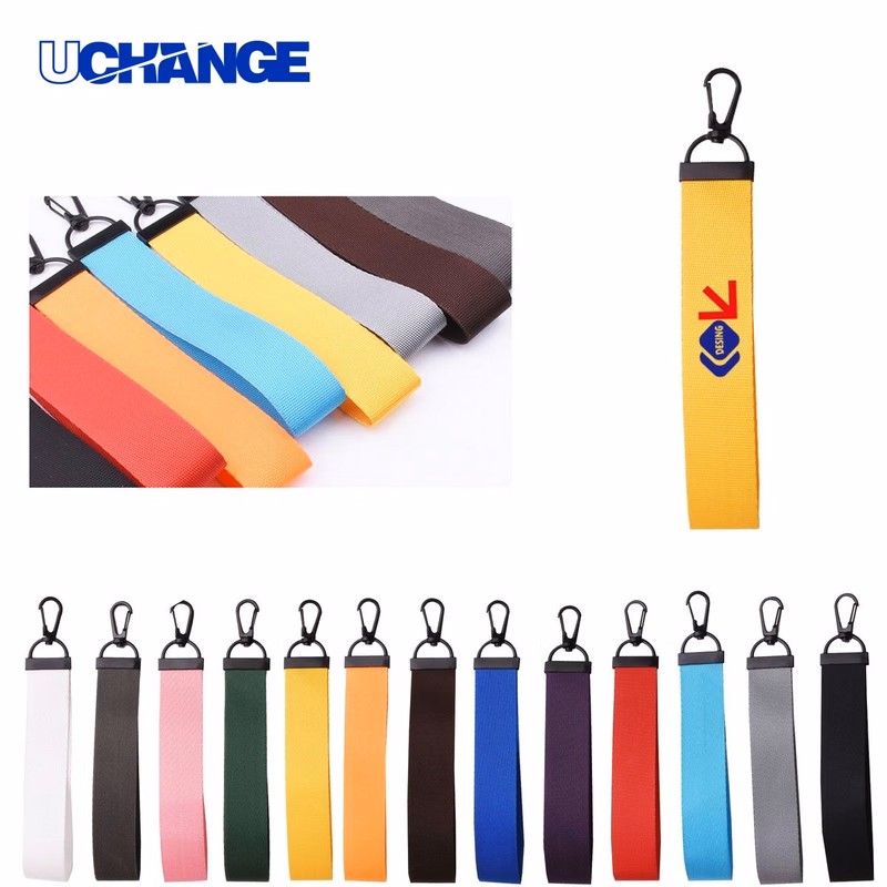 Nylon Ribbon Promotional Keychain
